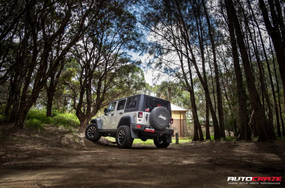 JEEP WRANGLER GD05 MATTE BLACK MILLED ACCENTS